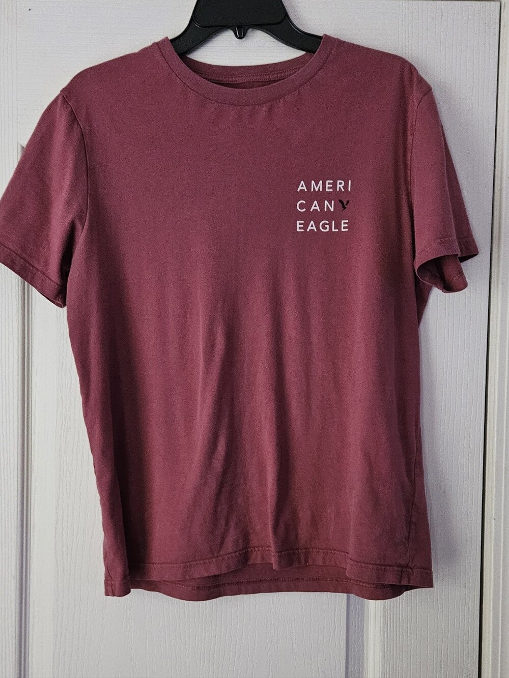 American Eagle Outfitters Short Sleeve Tee — Burgundy Plum